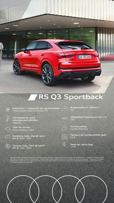 Catálogo Audi | Audi RS Q3 TFSI ST quattro | 12/9/2023 - 12/9/2024