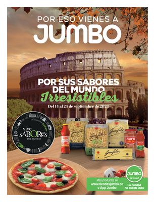 Catálogo Jumbo en Dosquebradas | SABORES DEL MUNDO IRRESISTIBLES | 14/9/2023 - 24/9/2023