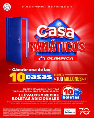 Catálogo Olímpica en Puerto Colombia Atlantico | Casa Fanáticos | 15/9/2023 - 15/10/2023