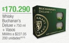 Oferta de Whisky Deluxe + Vasos por $170290 en Jumbo