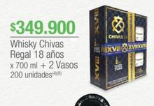 Oferta de Whisky 18 Anos + 2 Vasos por $349900 en Jumbo