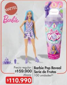 Oferta de Barbie Pop Reveal Serie De Frutas por $110990 en Metro