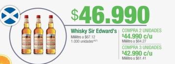 Oferta de Sir Edward's - Whisky por $46990 en Jumbo
