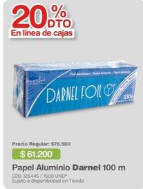 Oferta de Darnel - Papel Aluminio 100 M por $61200 en Makro