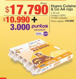 Oferta de Cuisine & Co - Huevo Aa Rojo por $17790 en Metro