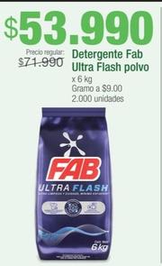 Oferta de Fab - Detergente Ultra Flash Polvo por $53990 en Jumbo