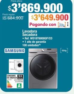 Oferta de Samsung - Lavadora Secadora por $3869900 en Jumbo