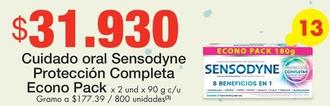 Oferta de Sensodyne - Cuidado Oral Proteccion Completa Econo Pack por $31930 en Metro