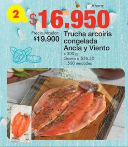 Oferta de Ancla & Viento - Trucha Arcoiris Congelada por $16950 en Metro