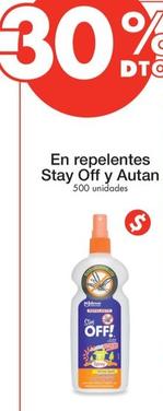 Oferta de Stay Off Y Autan - En Repelentes en Metro