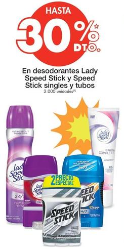 Oferta de Lady Speed Stick Y Speed Stick - En Desodorantes Singles Y Tubos en Metro