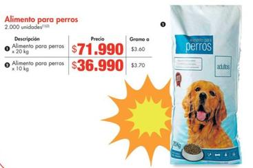 Oferta de Alimento Para Perros por $71990 en Metro