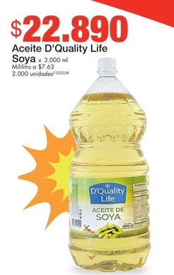 Oferta de D'Quality Life - Aceite Soya por $22890 en Metro