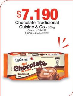 Oferta de Cuisine & Co - Chocolate Tradicional por $7190 en Metro