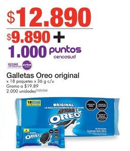 Oferta de Oreo - Galletas Original por $9890 en Metro