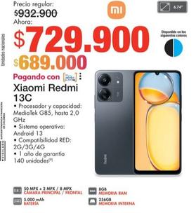 Oferta de Xiaomi - Redmi 13C por $729900 en Metro