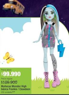 Oferta de Munecas Monster High Basica Frankie/Clawdeen por $99990 en Jumbo