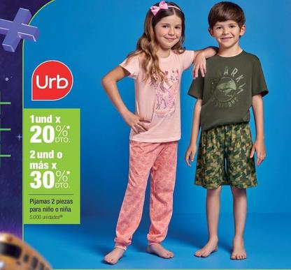 Oferta de Urb - Pijamas 2 Piezas Para Niño O Niña en Jumbo