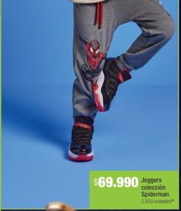 Oferta de Joggers Coleccion Spiderman por $69990 en Jumbo