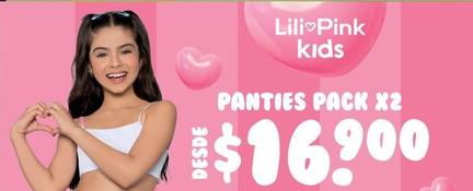 Oferta de Lili Pink - Panties Pack X2 por $16900 en Jumbo