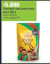 Oferta de Luker - Chocolate Polvo Choco Pop X 200 G por $5890 en Jumbo