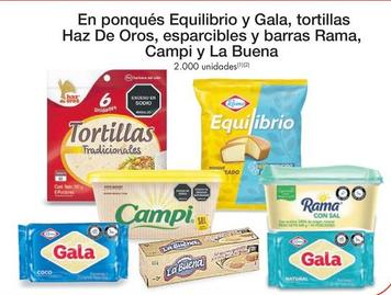 Oferta de La Buena - En Ponques Equilibrio Y Gala , Tortillas Haz De Oros , Esparcibles Y Barras Rama Campi Y en Metro