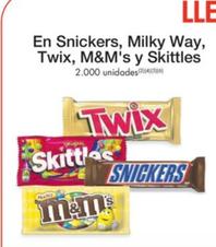 Oferta de Twix - Skittles En Snickers , Milky Way , M&m's en Metro