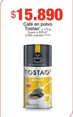 Oferta de Tostao - Cafe En Polvo por $15890 en Metro
