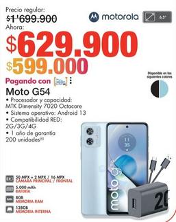 Oferta de Motorola - Moto G54 por $629900 en Metro