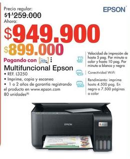 Oferta de Epson - Multifuncional por $949900 en Metro