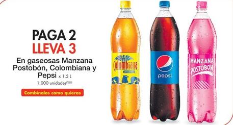 Oferta de Pepsi - En Gaseosas Manzana Postobon , Colombiana en Metro