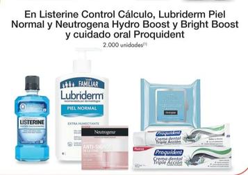Oferta de Listerine - En Control Calculo , Lubriderm Piel Normal Y Neutrogena Hydro Boost Y Nright Boost Y Cuidado Oral Proquident en Metro