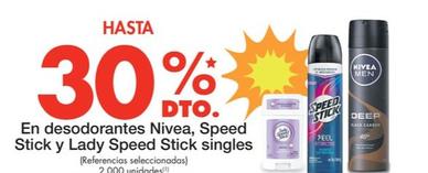 Oferta de Nivea - Desodorantes , Speed Stick Y Lady Speed Stick Singles en Metro