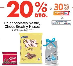 Oferta de Nestlé - En Chocolates Chocobreak Y Kisses en Metro