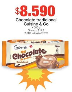 Oferta de Cuisine & Co - Chocolate Tradicional por $8590 en Metro