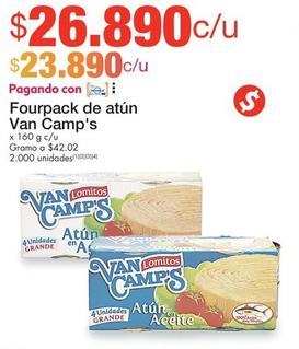 Oferta de Van Camps - Fourpack De Atun por $26890 en Metro