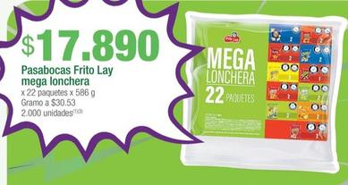Oferta de Frito Lay - Pasabocas Mega Lonchera por $17890 en Jumbo