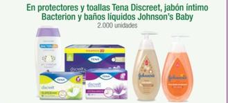 Oferta de Johnson's - En Protectores Y Toallas Tena Discreet , Jabon Intimo Bacterion Y Banos Liquidos Baby en Jumbo