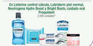 Oferta de Lubriderm - En Listerine Control Calculo , Piel Normal , Neutrogena Hydro Boost Y Bright Boots , Cuidado Oral Proquident en Jumbo