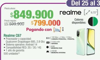 Oferta de Realme - C67 por $849900 en Jumbo