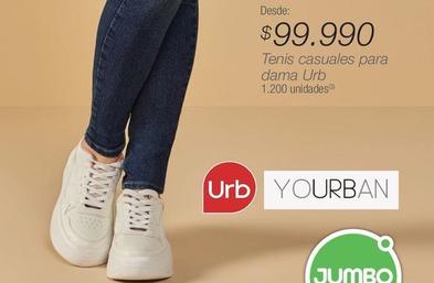 Oferta de Urb - Tenis Casuales Para Dama por $99990 en Jumbo