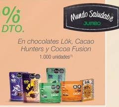 Oferta de Fusion - En Chocolates Lok , Cacao Hunters Y Cocoa en Jumbo