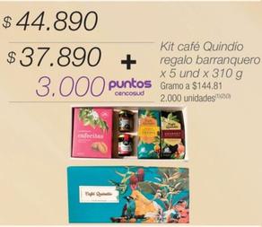 Oferta de Kit Cafe Quindio Regalo Barranquero  por $44890 en Jumbo