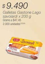 Oferta de Gastone Lago - Galletas Savoiardi por $9490 en Jumbo