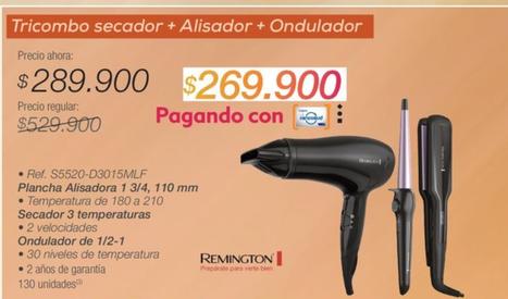 Oferta de Remington - Tricombo Secador + Alisador + Ondulador por $289900 en Jumbo