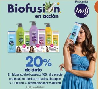 Oferta de Muss - En Control Caspa Y Precio Especial En Ofertas Armadas Shampoo + Acondicionador en Jumbo