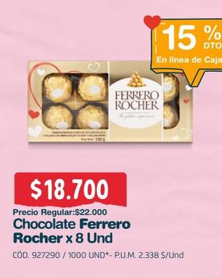 Oferta de Chocolate Ferrero Rocher x 8un por $18700 en Makro