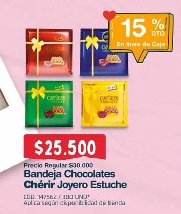Oferta de Bandeja chocolates chérir joyero estuche  por $25500 en Makro
