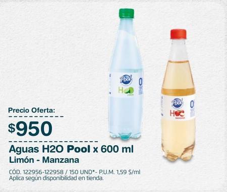 Oferta de AGUA H2O POOL LIMON 600ml por $950 en Makro
