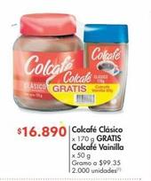 Oferta de Colcafé Clásico x 170 g GRATIS Colcafé Vainilla x 50 g por $16890 en Metro